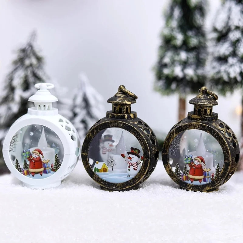 Christmas Round Wind Light – Festive Home Decor Ornament