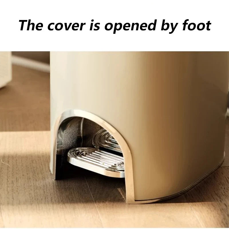 Large Plastic Waste Bin with Lid | 8–20L Kitchen Trash Can