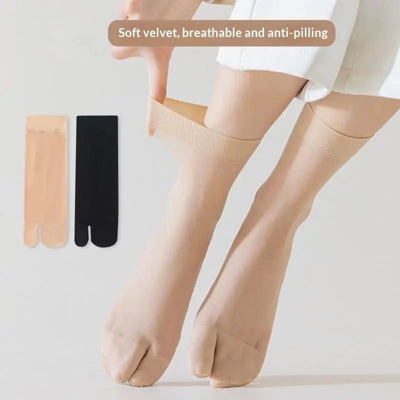 Women's Sheer Tabi Toe Socks | Ultra-Thin Split-Toe for Sandals