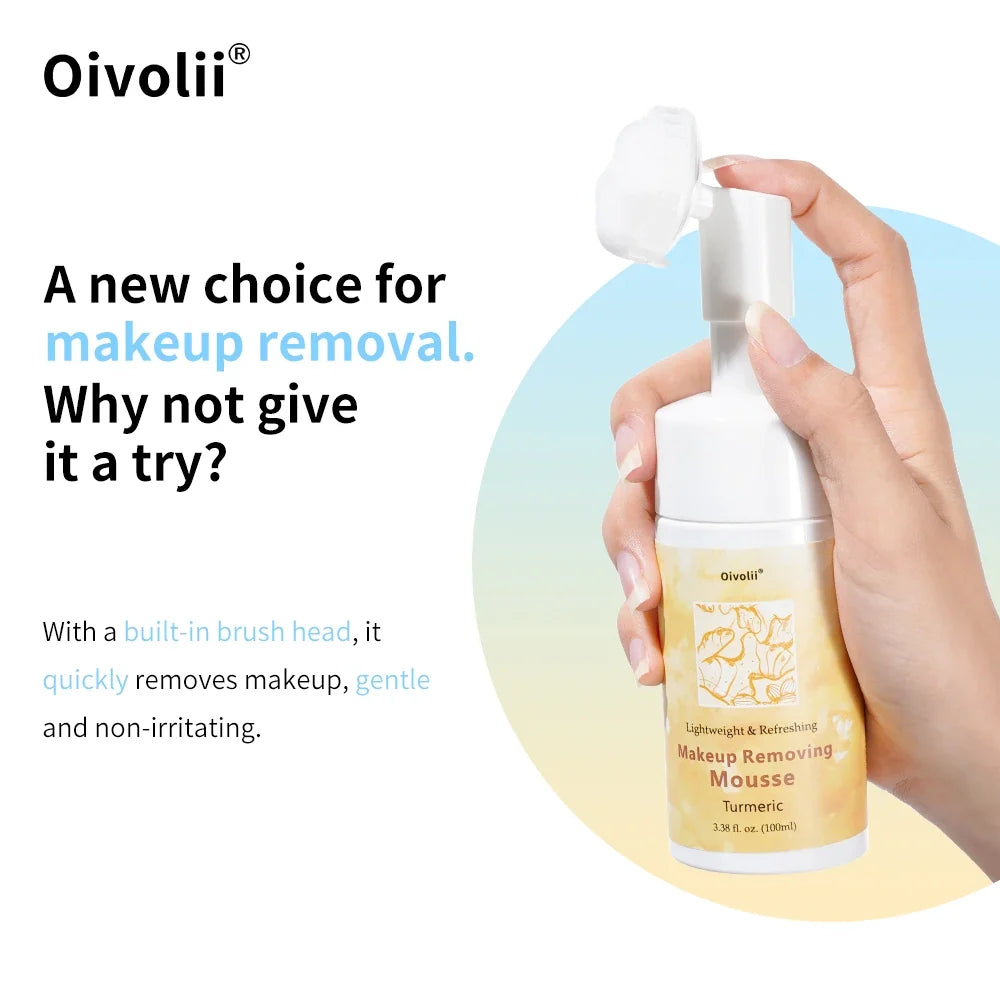 Turmeric Foaming Face Cleanser – Gentle Makeup Removing Mousse