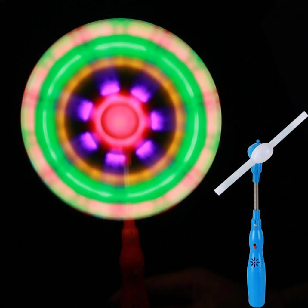 LED Spinner Wand Toy for Kids – Flashing Pinwheel with Music
