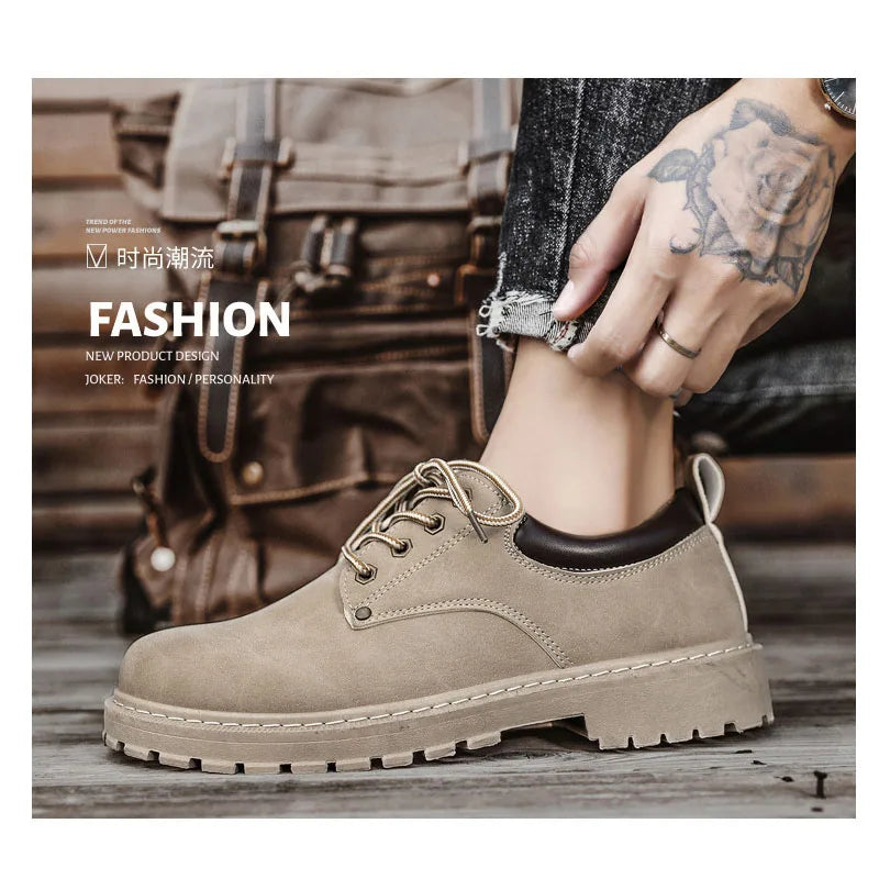 Men's Platform Oxford Shoes – Lace-Up Casual Dress Loafers