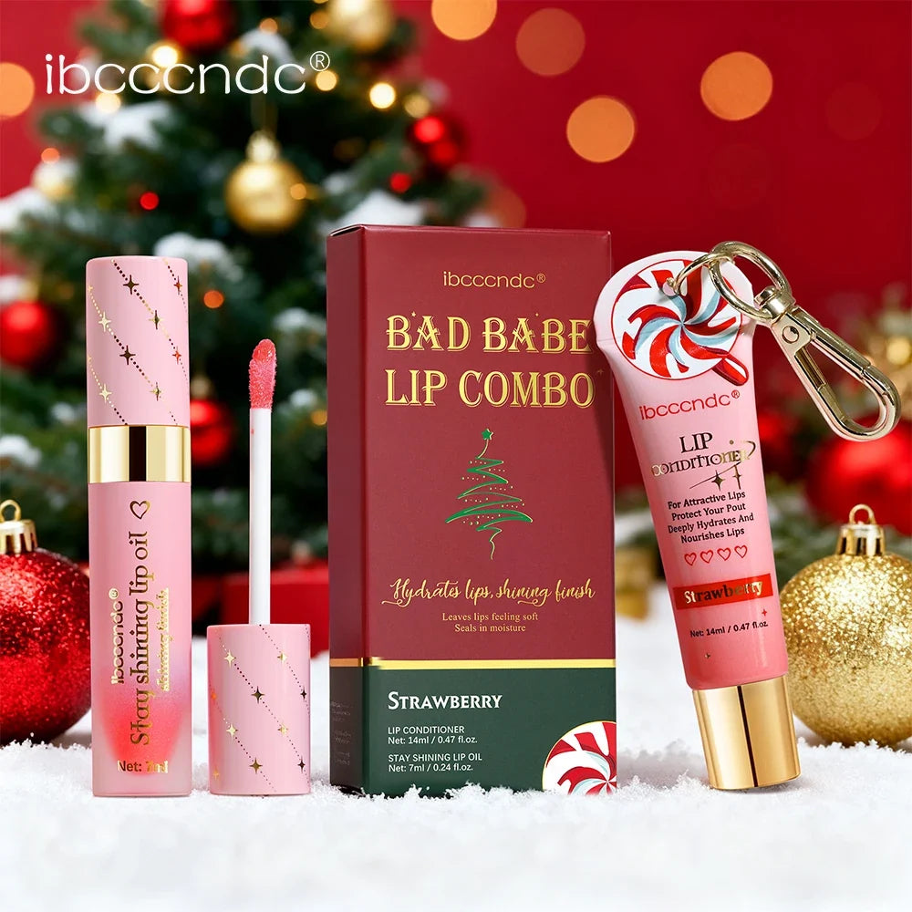 ibcccndc Glossy Lip Gloss & Balm Set – Hydrating Lip Duo