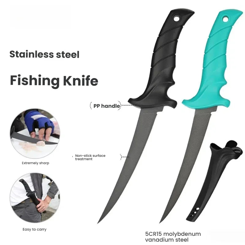 9" 5Cr15MoV Stainless Steel Filleting & Slicing Knife