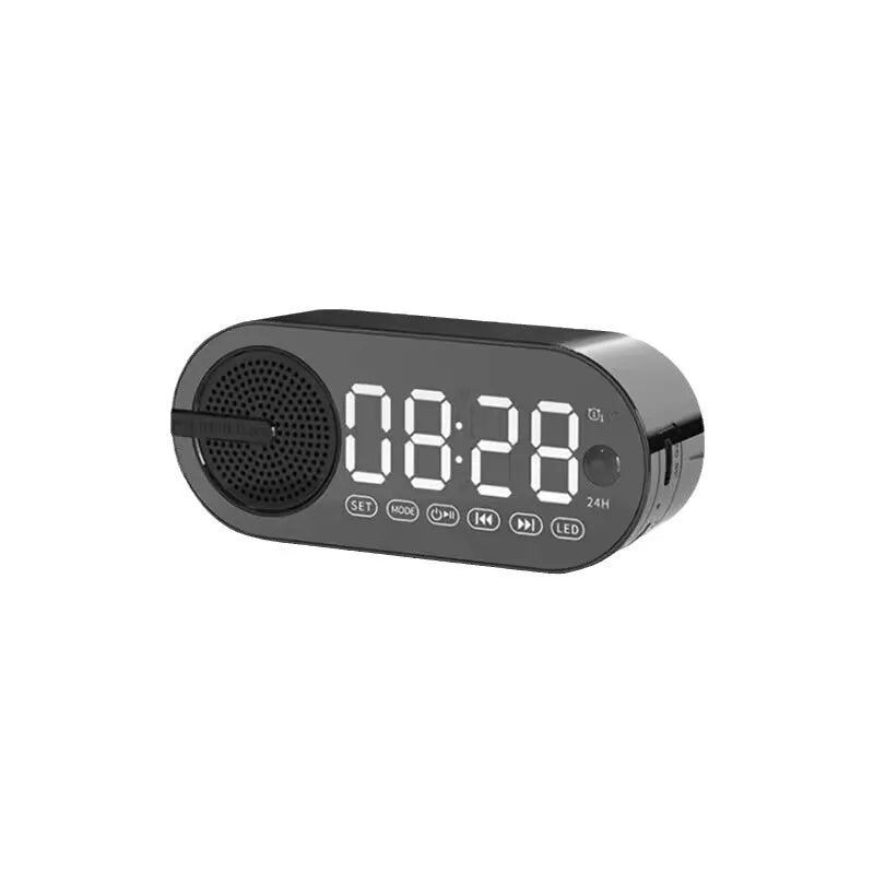 HOMEFISH Bluetooth Speaker Mini Alarm Clock | Portable Subwoofer