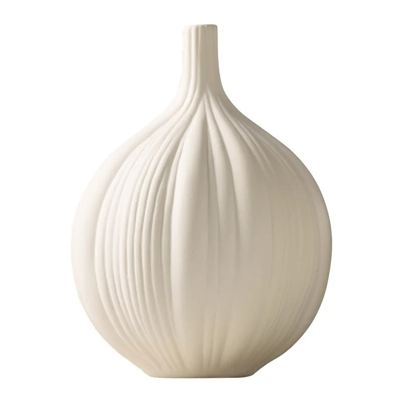 Simple Creative Elegant Ceramic Vase Decoration Dry Flower Arranger