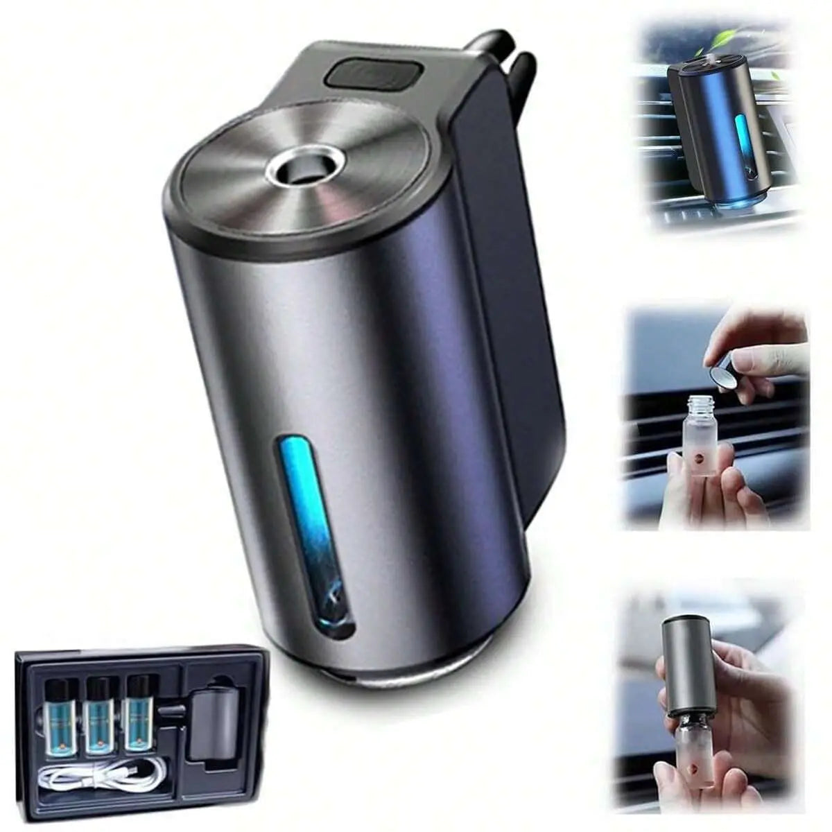 Electric Waterless Car Essential Oil Aroma Diffuser | Auto Scent