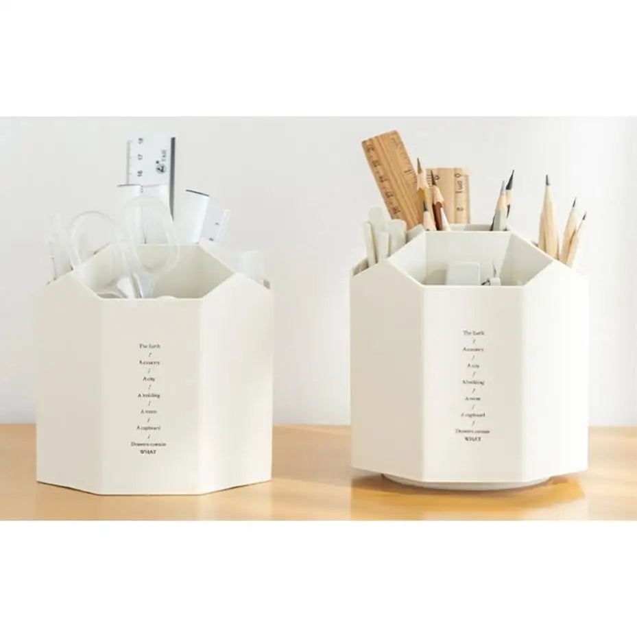 360° Rotating Pen Holder – Large Capacity Desk Organizer