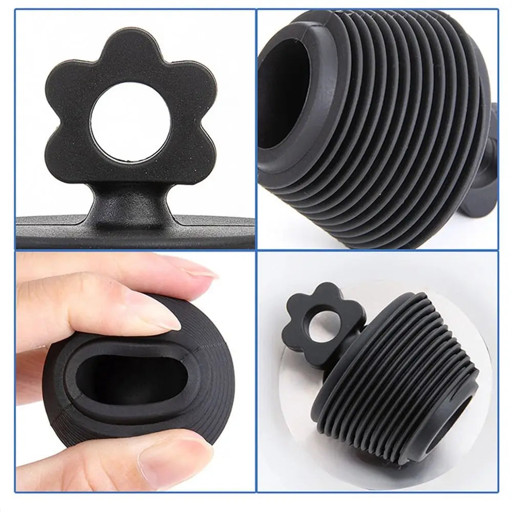 Bathroom Bath Stopper Drain Overflow Cover Plug Silicone Bathtub Tub