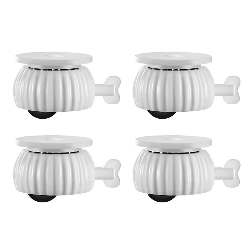 4-Pack Self-Adhesive 360° Swivel Furniture Caster Wheels