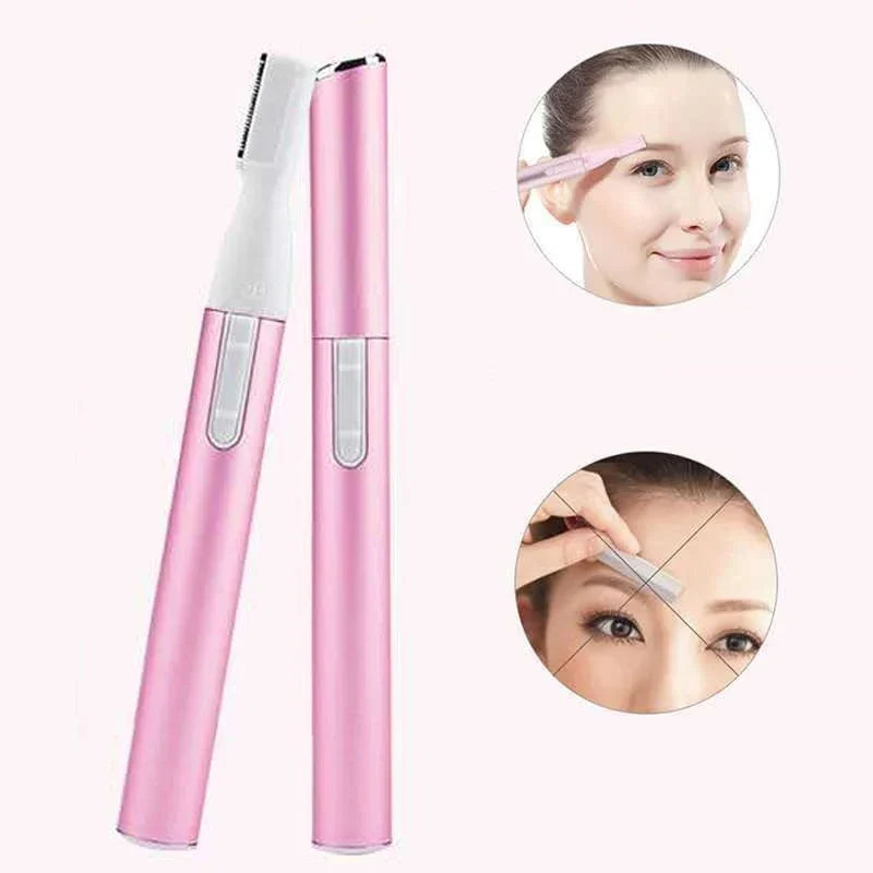 Electric Eyebrow Trimmer Mini Shaver Hair Remover Facial Neck Blur