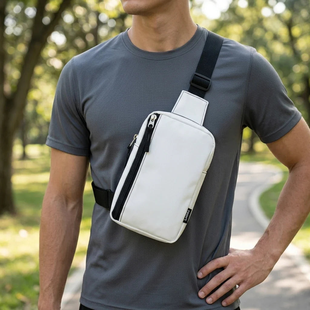 Mini Sports Crossbody Bag – Lightweight Nylon Phone Shoulder Bag