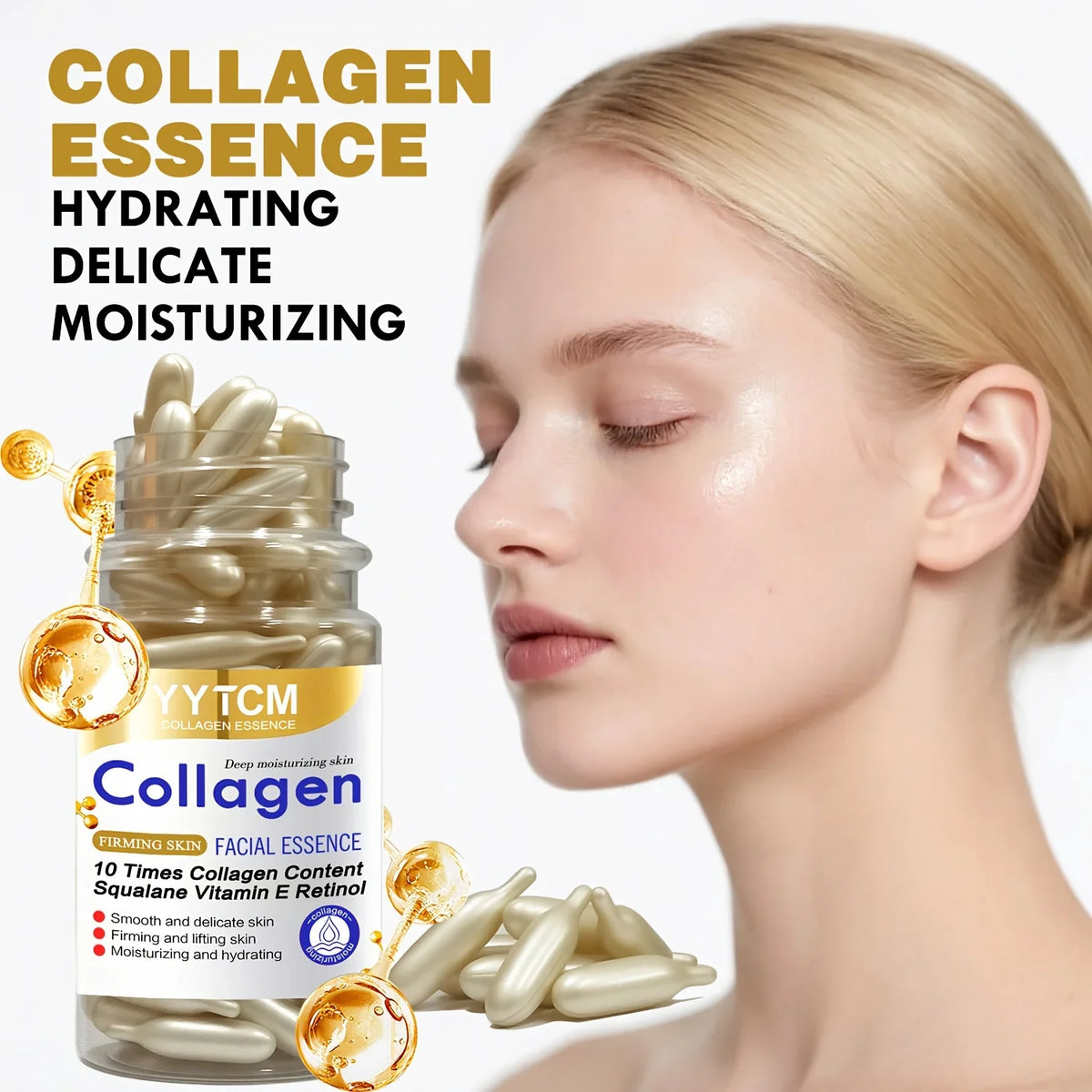 Collagen Firming Capsule Essence – Squalane, Retinol & Vitamin E