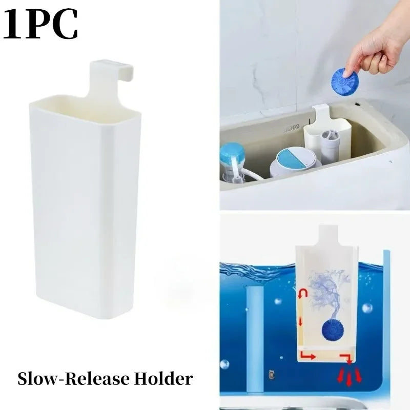 Toilet Tank Solid Dispenser – Reusable, No-Electricity Cleaner