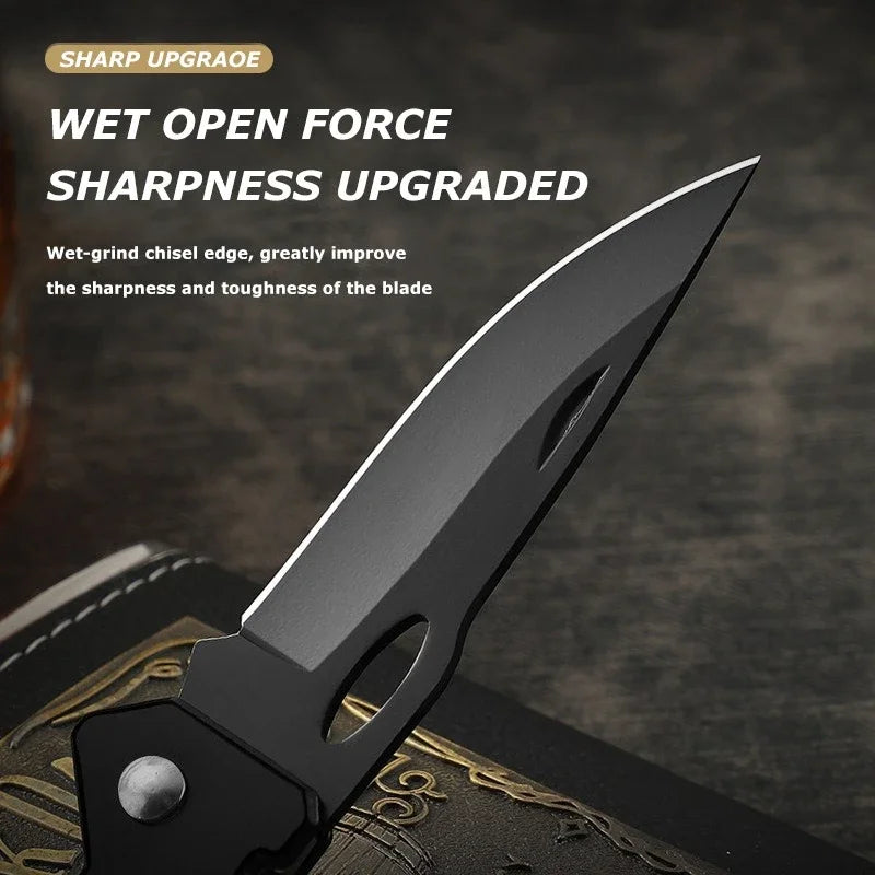 PLYS EDC Folding Pocket Knife – Carbon Steel Blade, All-Steel