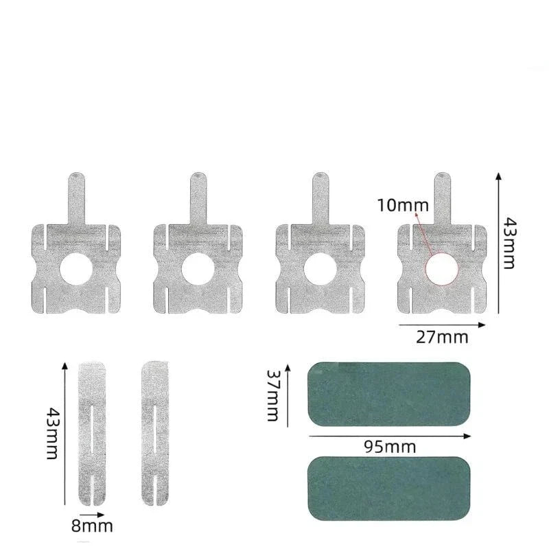 8Pcs Nickel Strip Tabs for 18650 DIY Battery Pack Spot Welding