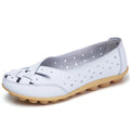 HAJINK Women's Leather Flat Loafers – Elegant Slip-On Shoes