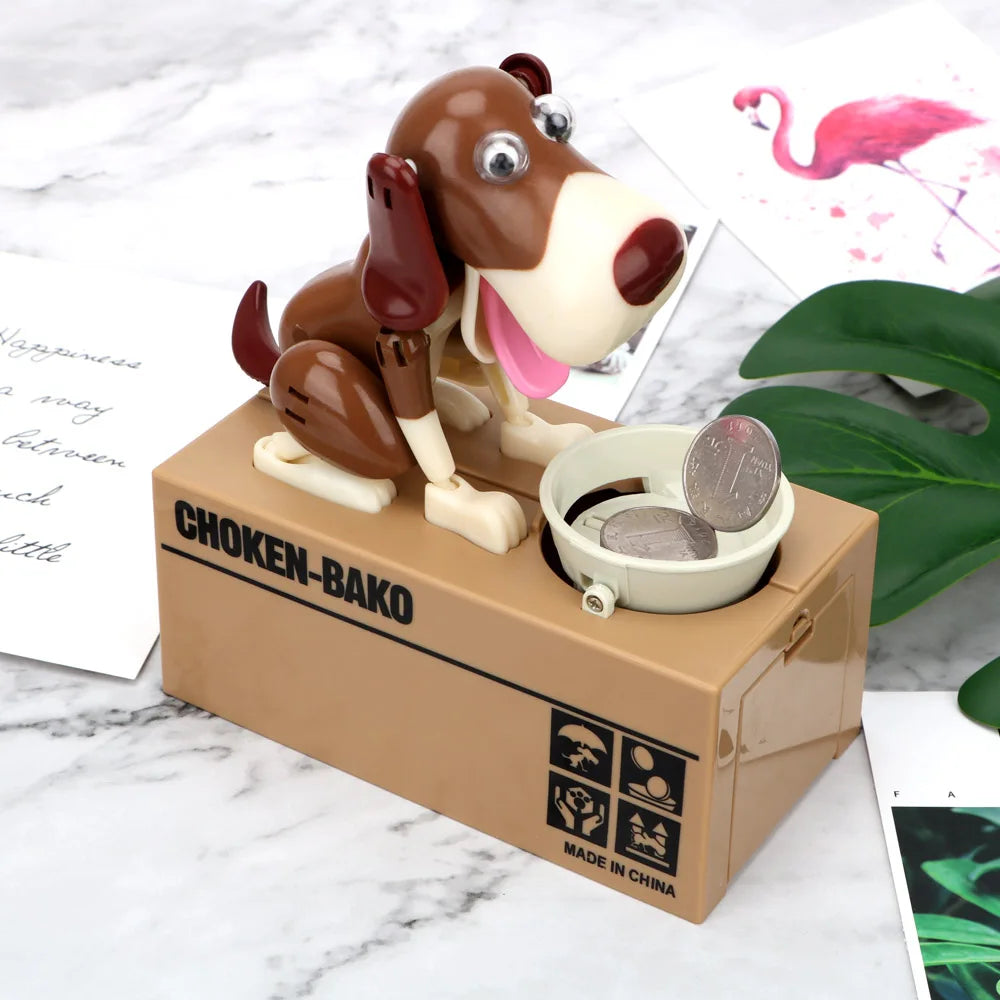 Robotic Dog Coin Bank – Animated Electronic Piggy Bank for Kids