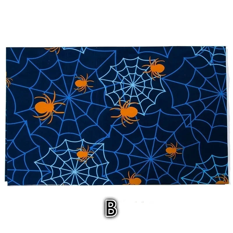 Halloween PVC Disposable Tablecloth – Printed Party Cover 180×120