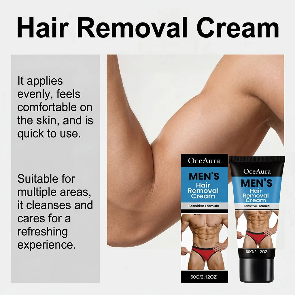 Men's Hair Removal Cream – Body Depilatory 60g