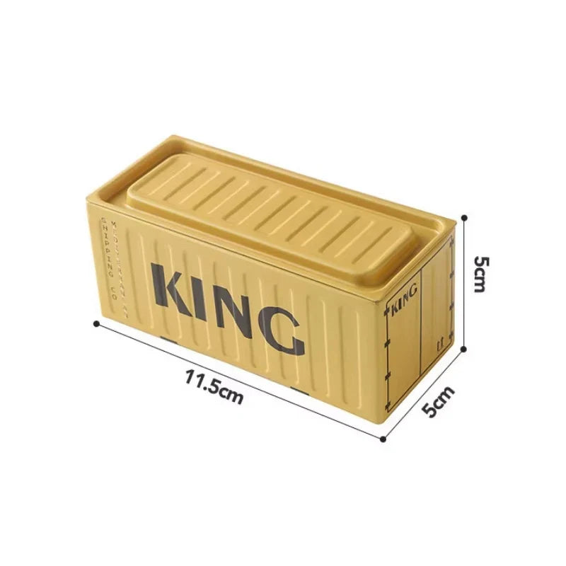 Iron Storage Box Retro Industrial Metal Miniature Container Model