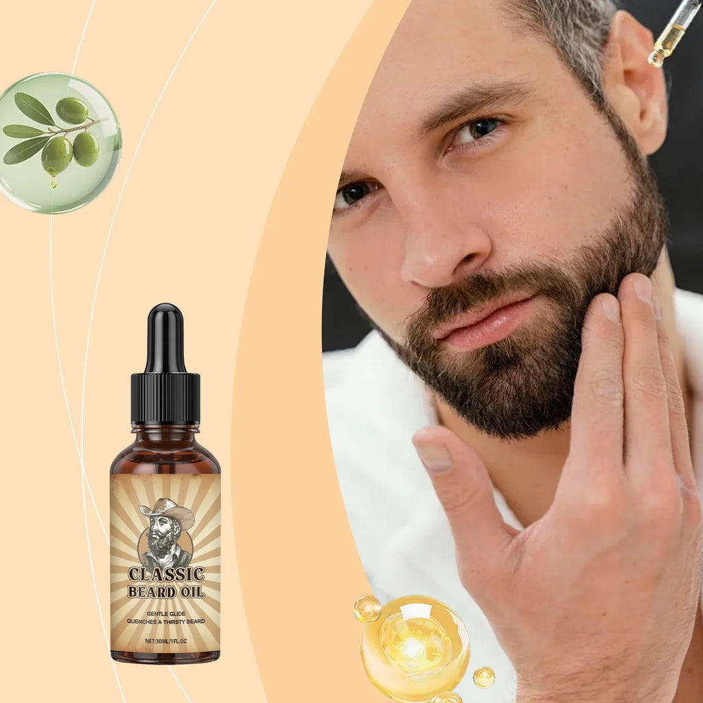 Men's Beard Oil – Argan & Mineral Oil Daily Moisturizer 30ml