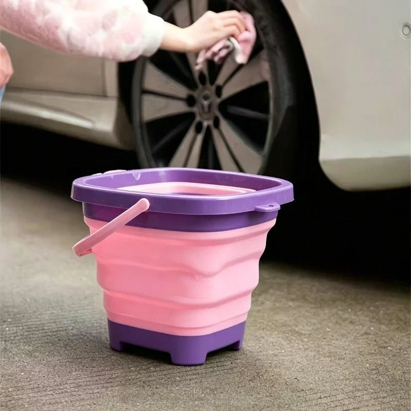 2L Collapsible Foldable Bucket – Portable Camping & Beach