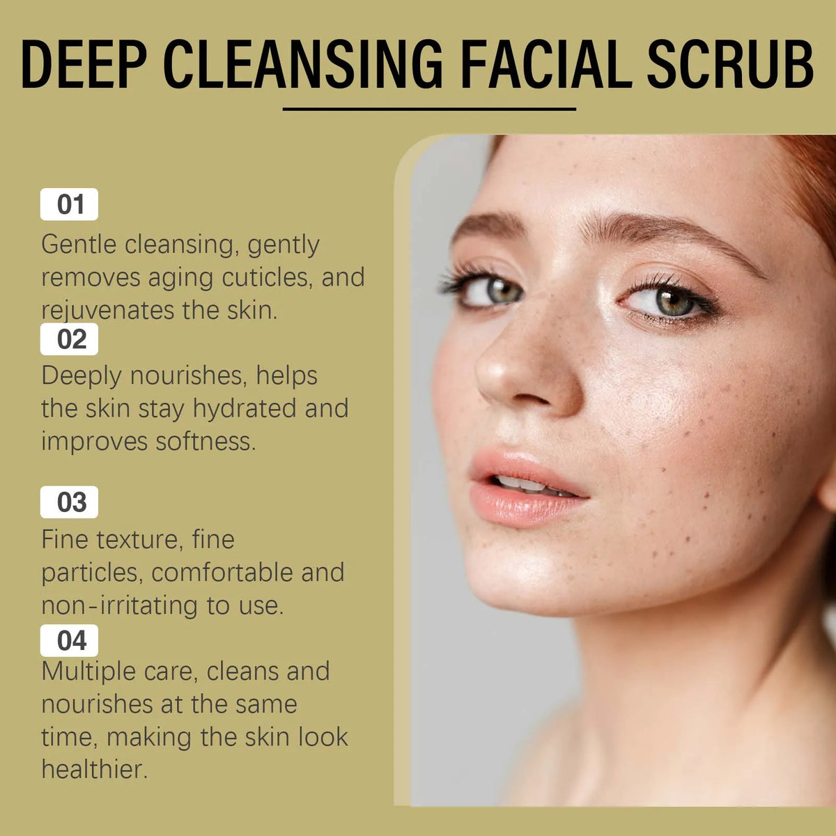 Hoygi Deep Cleansing Facial Scrub – Pore Refining Exfoliator