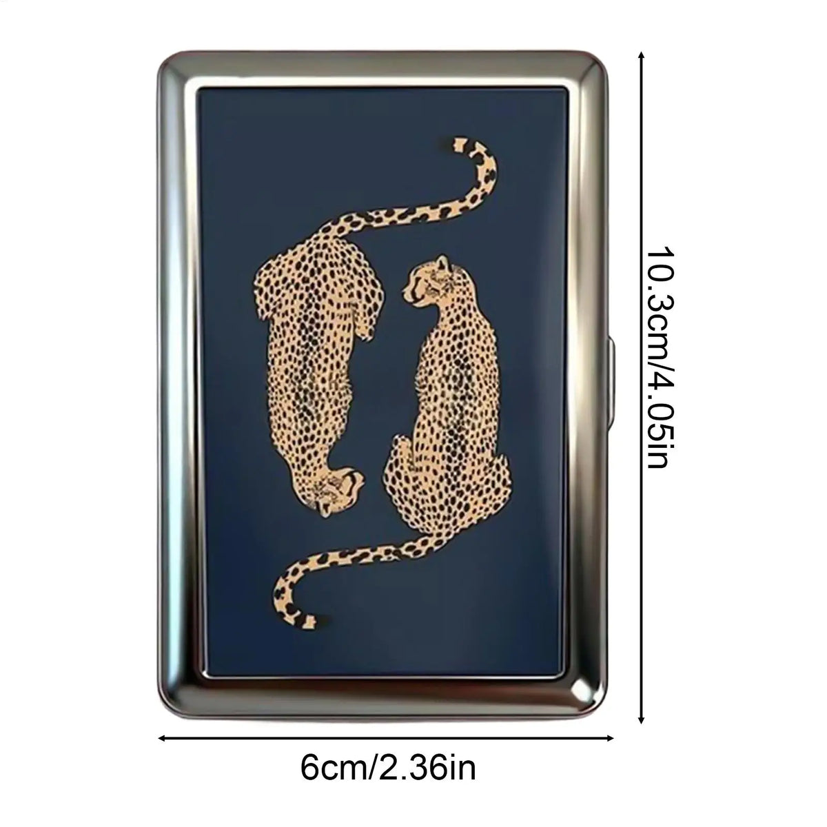 Vintage Metal Card Holder – Slim Press-Buckle Case for Cards