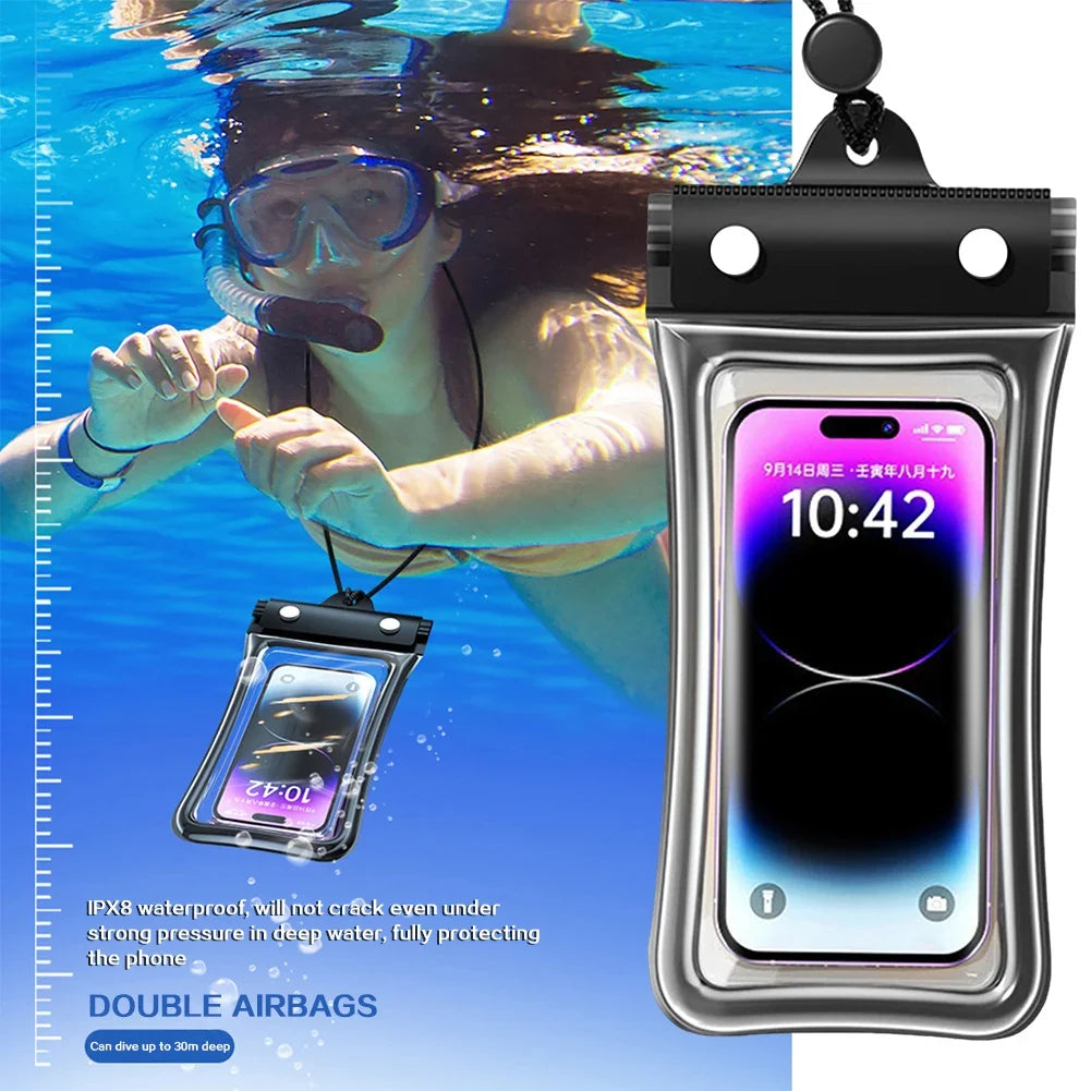 IPX8 Floating Waterproof Phone Pouch | Universal Dry Bag