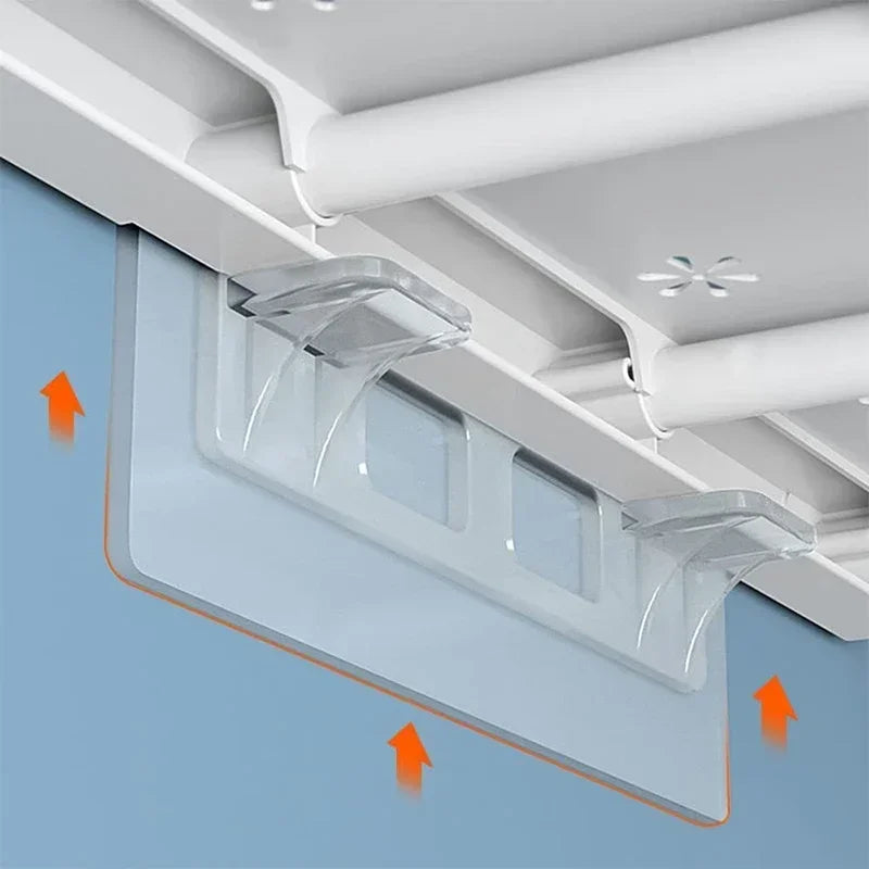 6 Wardrobe Divider Brackets Non-marking Sticky Kitchen Cabinet
