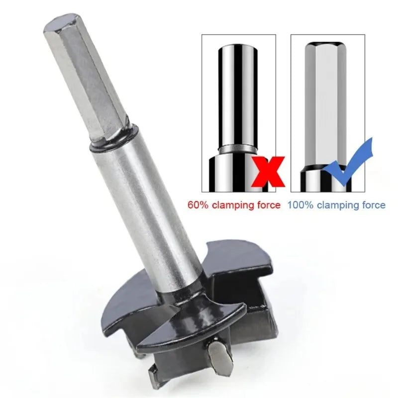 35mm Carbide Forstner Drill Bit – Hinge Hole Opener for Wood