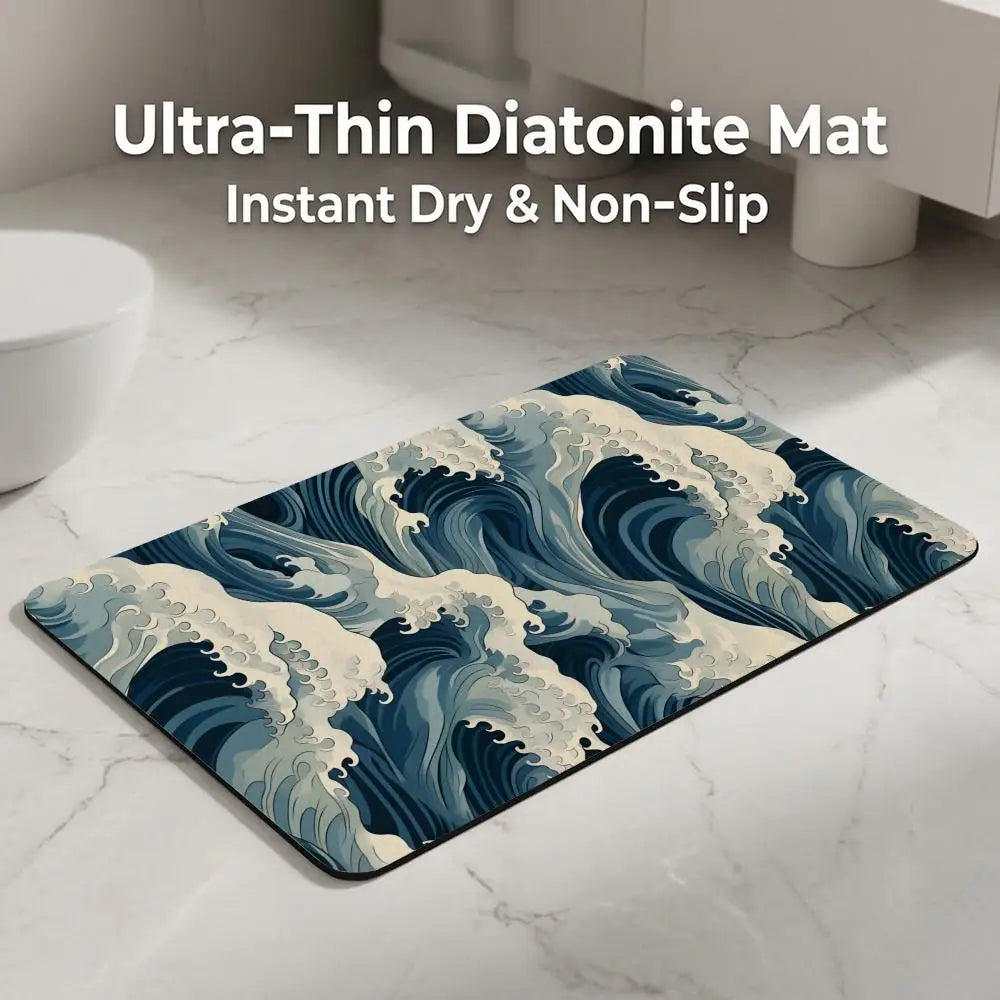 Diatomite Bath Mat – Quick Dry, Non-Slip & Absorbent