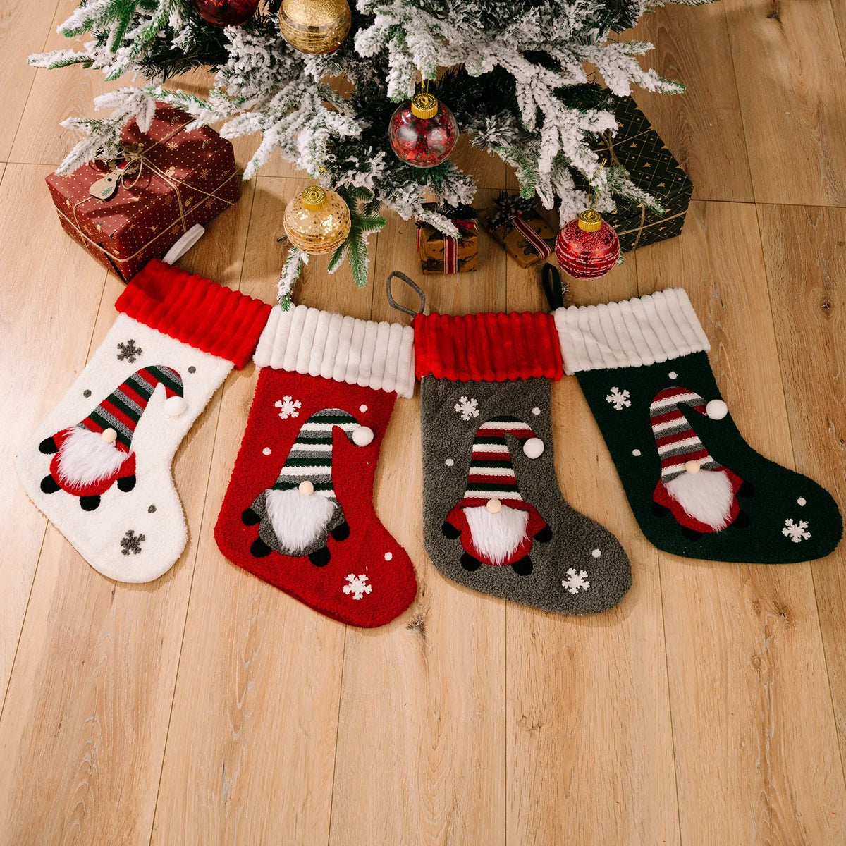 Christmas Decorations Rudolph Socks No Face Doll Bag Cartoon