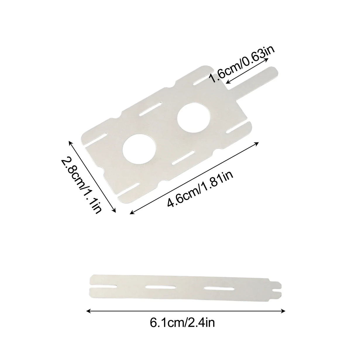 30-Piece Nickel-Plated Steel Sheets for Battery Spot Welding