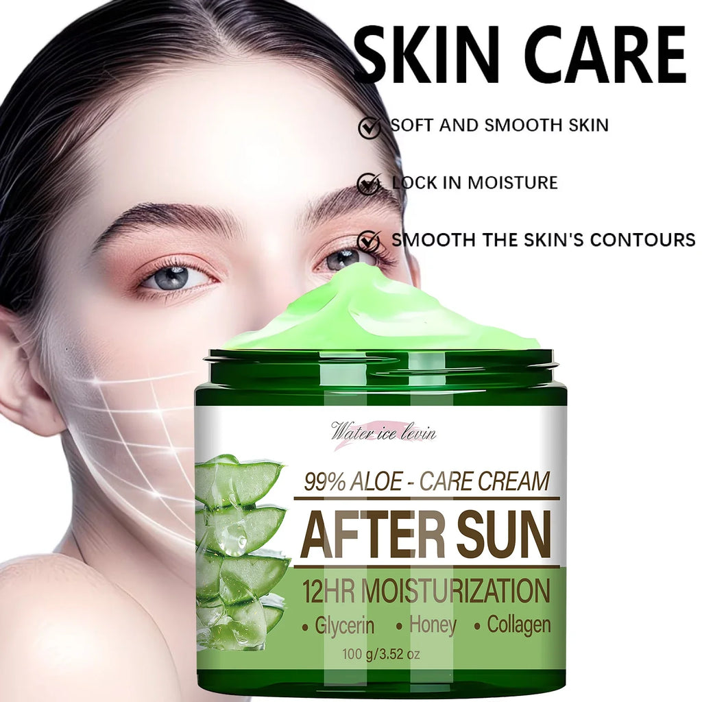 99% Aloe Vera After Sun Cream | 12HR Moisture, Collagen & Glycerin