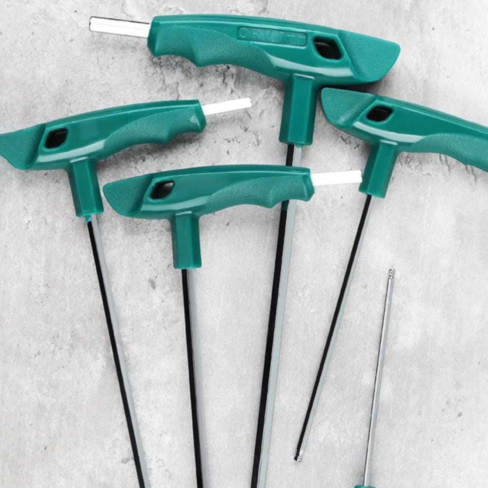 T-Handle Hex Allen Key Wrench Set 2mm–10mm | 9-Piece CrV