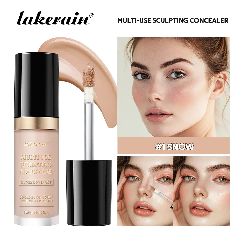Lakerain 5-Shade Waterproof Matte Concealer & Foundation | Full Coverage