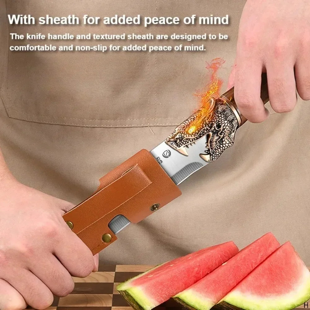 PLYS Dragon Head Stainless Steel Fruit Knife – Extended Handle
