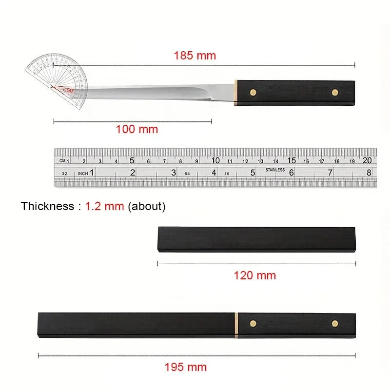 Japanese Stainless Steel Paring Knife with Cover | 10cm Blade