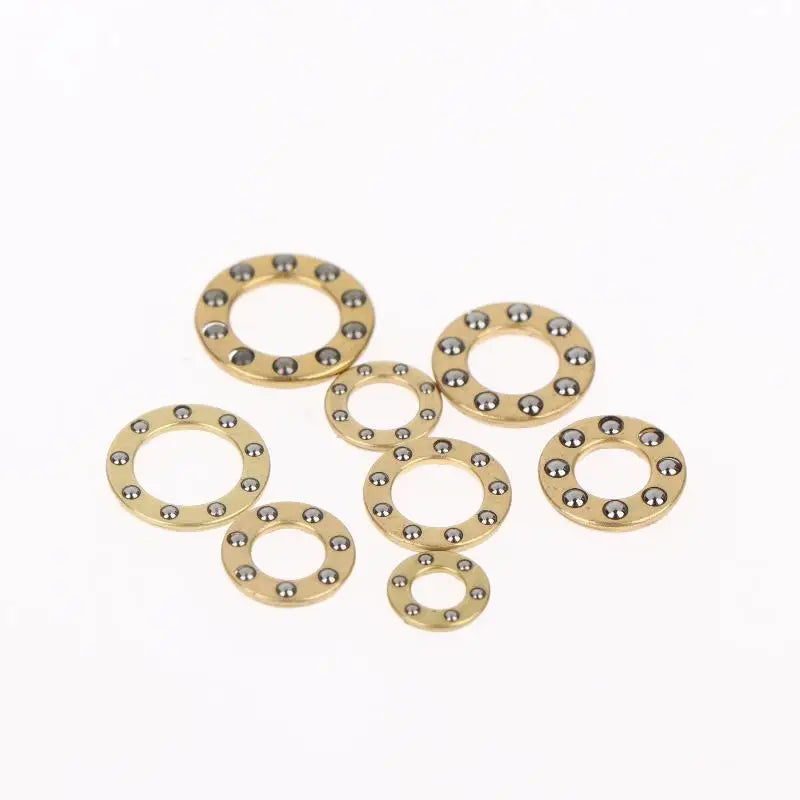 Mini Plane Axial Bearing Ceramic Steel Ball Thrust Copper Support