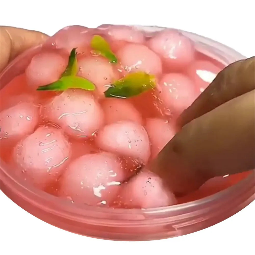 DIY Cloud Slime Toy – Peach Scented Color Mixing Putty for Kids
