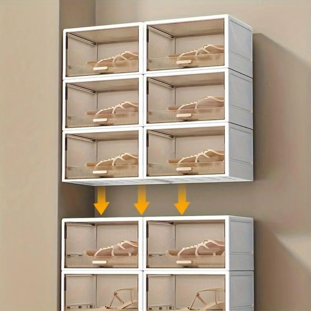 Transparent Plastic Shoe Box Multifunctional Family Storage