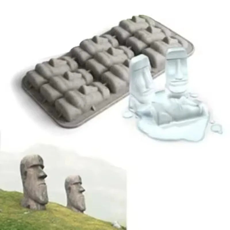 Moai Silicone Ice Cube & Mini Cake Mold – DIY Tray