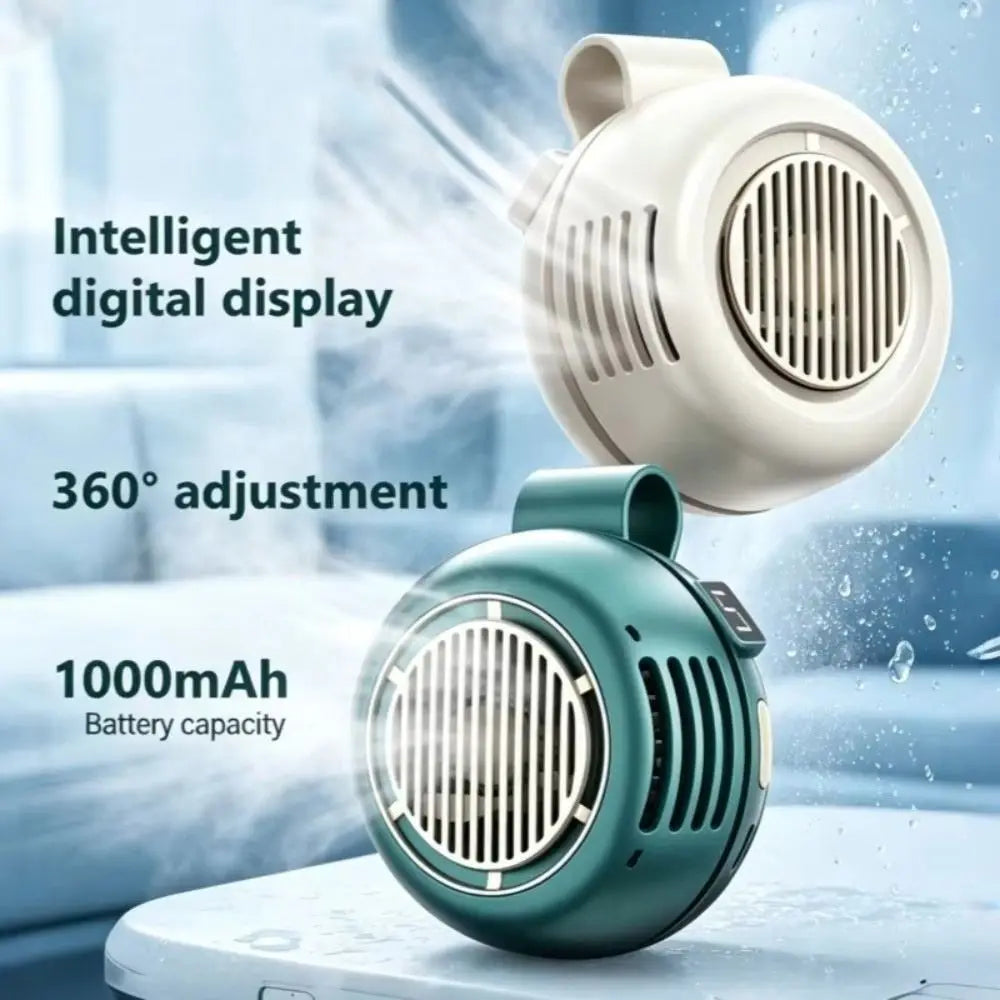 5-Speed Clip-On Waist Fan – USB Rechargeable Portable Cooler