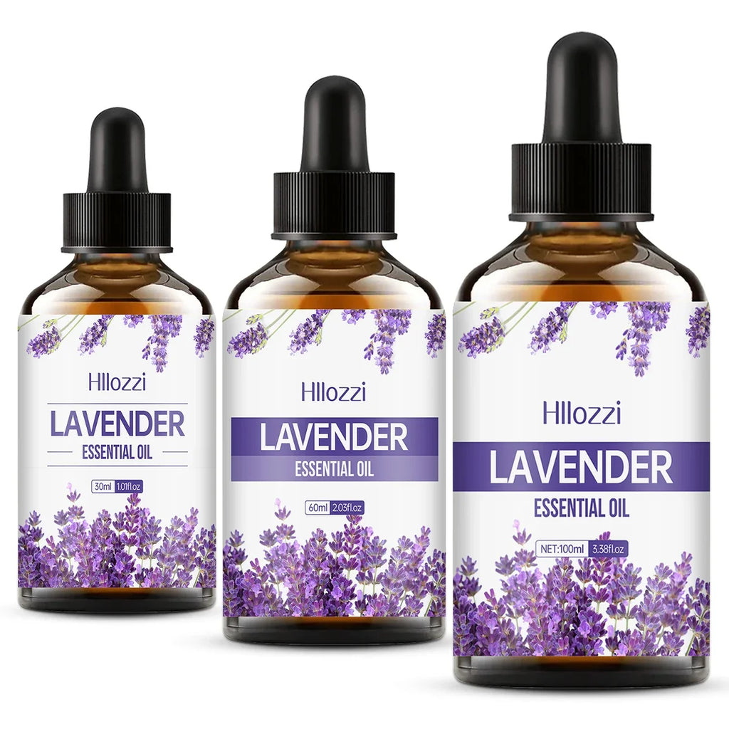 Hllozzi Lavender Essential Oil 30ml 60ml 100ml Aroma Diffuser
