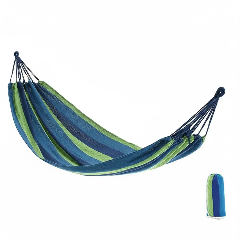 Outdoor Hammock Portable Camping Durable Canvas Hanging Bed Soft