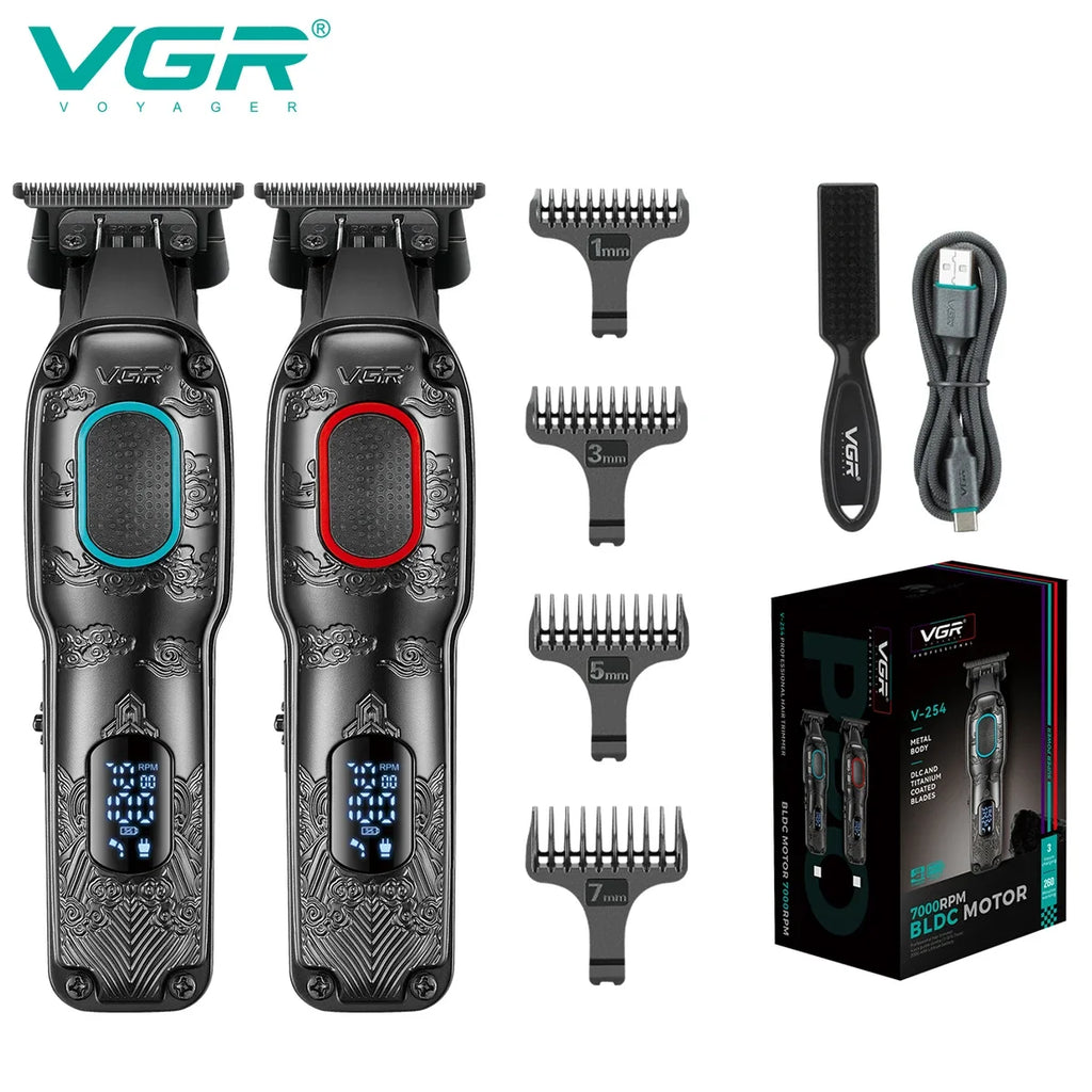 VGR V-254 Professional Digital Hair Clipper | 7000 RPM