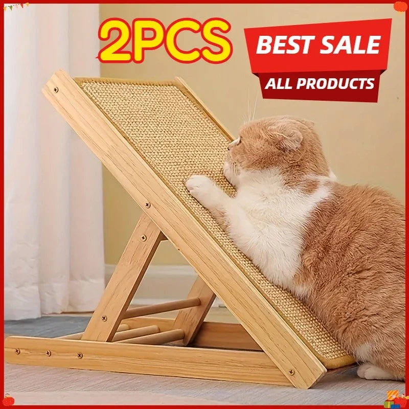 Sturdy Sisal Cat Scratching Board- No Mess Sofa-safe Design Suitable