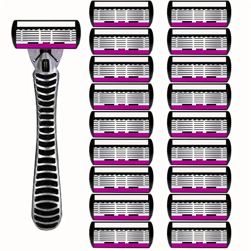 6-Layer Double Edge Safety Razor | Stainless Steel Manual Shaver
